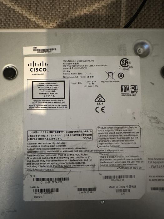 Cisco ISR 1111 8pLTE