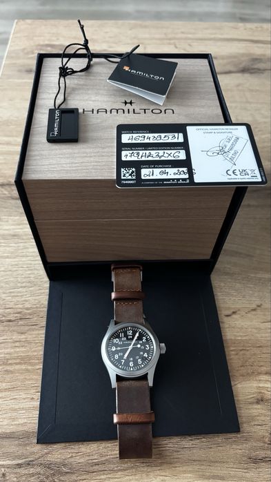 Hamilton Khaki Field, mechanical, 38 mm, ca nou, full box, garantie
