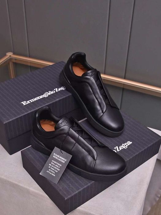 Обувки Ermenegildo Zegna Deerskin Triple Stitch Low Sneakers 41-45