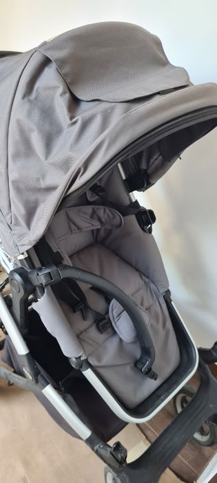 Cărucior Thule sleek gray landou și sport, cu adaptor