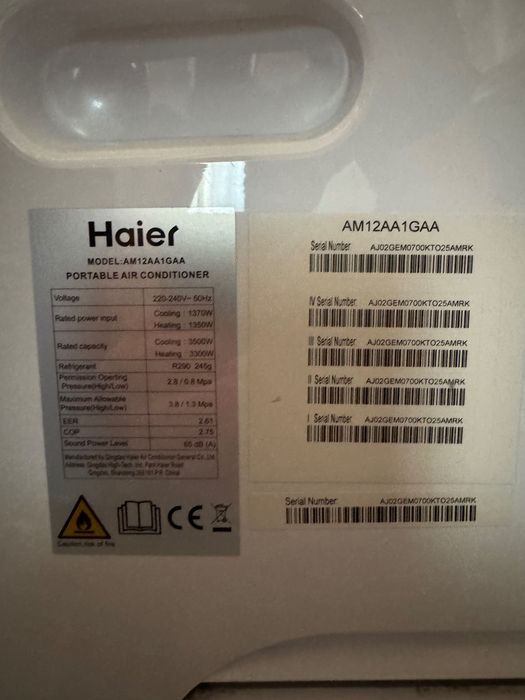 Portable AC Haier AM12AA1GAA