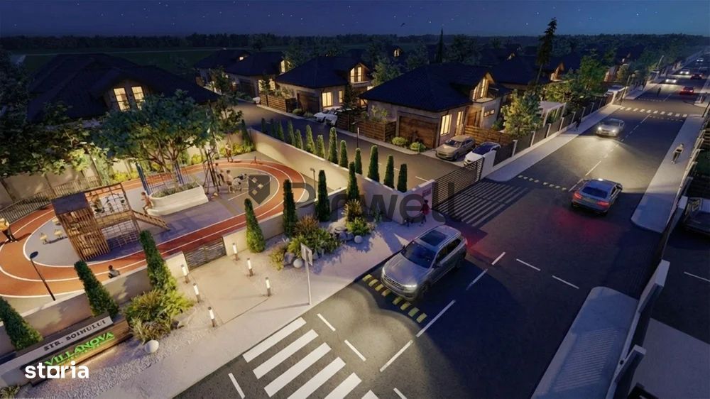 Casă premium P+M într-un ansamblu exclusivist din Tunari | 5 camere |