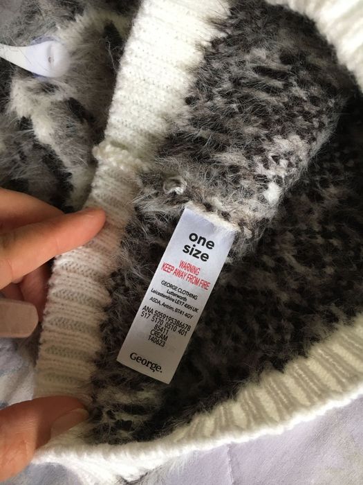 плетена шапка, дамска, зимна