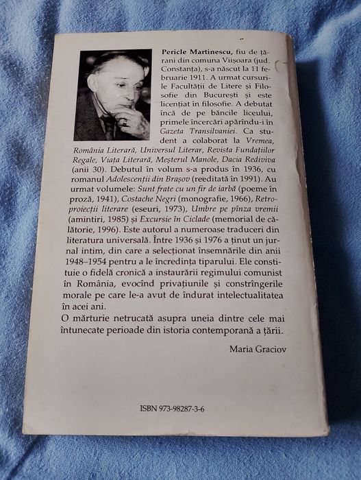 7 ani cat 70, Pagini de jurnal (1948-1954) - Pericle Martinescu
