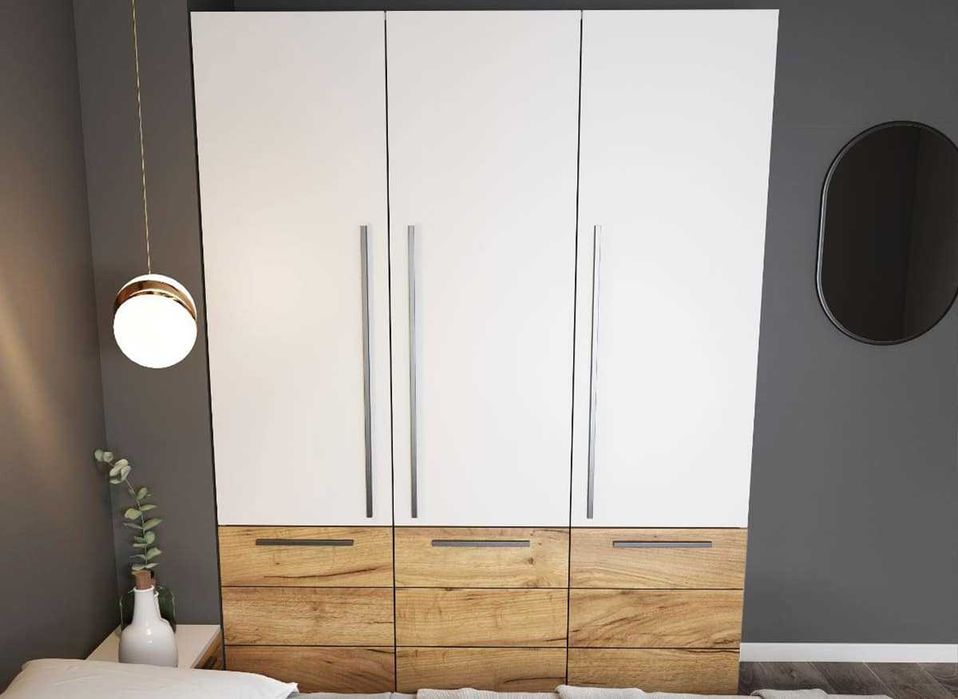 Set Dormitor Timea 5 piese Tapitat Wenge - Transport Gratuit