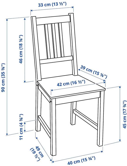 Стул IKEA STEFAN (Стефан), белый