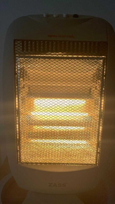 Radiator cu halogen Zass HS 01, 1200 W, 3 trepte, cu protectie