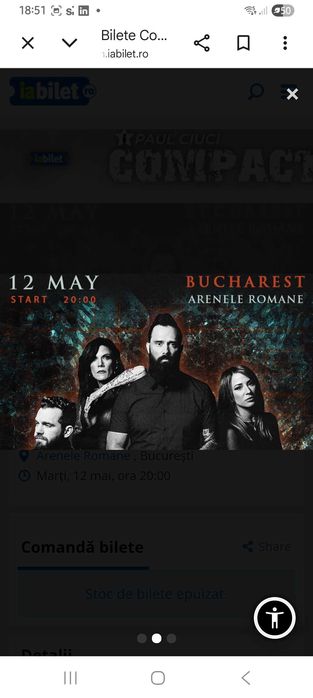 Concert SKILLET la Arenele Romane