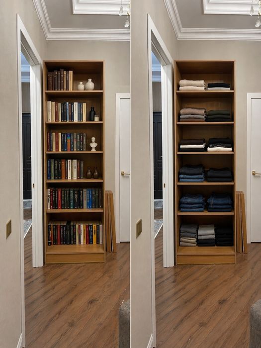 универсальный шкаф стеллаж МДФ