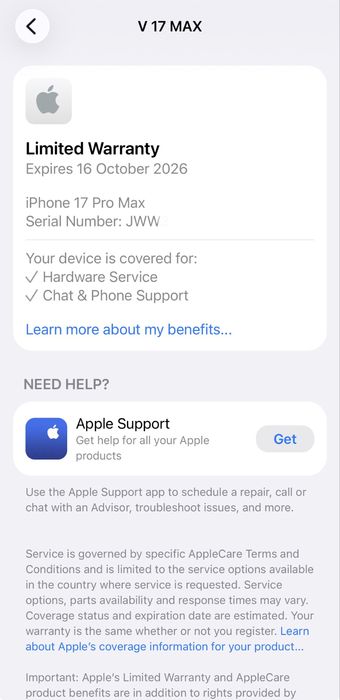 iPhone 17 pro max 512GB