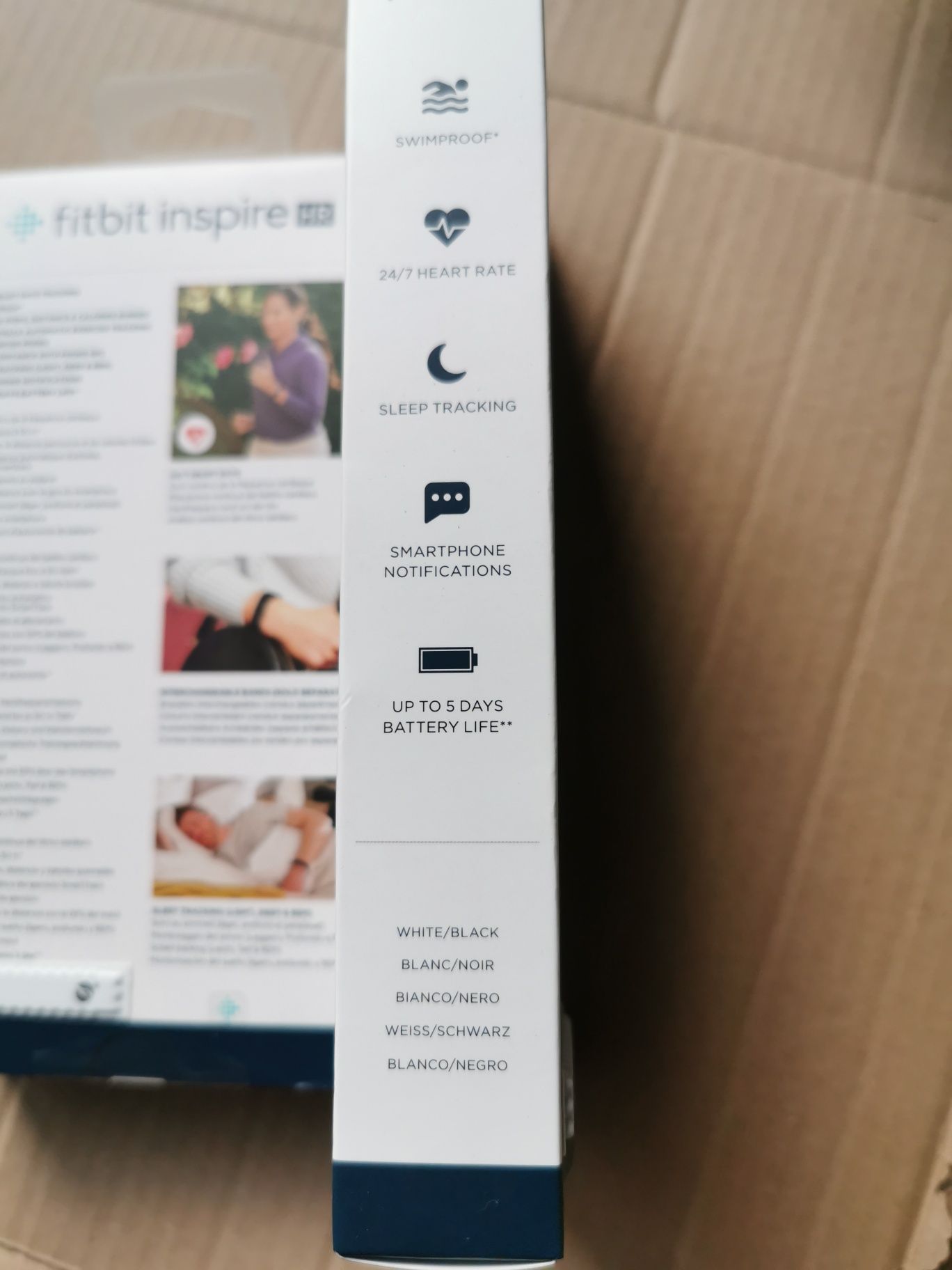 Fitbit inspire hr ecran noir hot sale