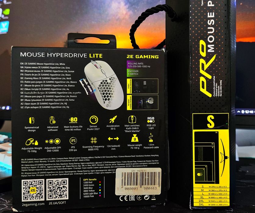 Мышка + коврик 2E gaming [оригинал]