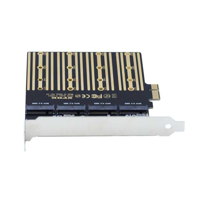 Adaptor chenyang M.2 SSD la PCI-E 4X1,4 SATA SSD,Chipset ASM1064