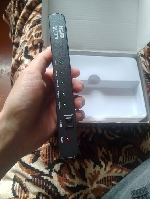 Hdmi splitter  4 канала новый