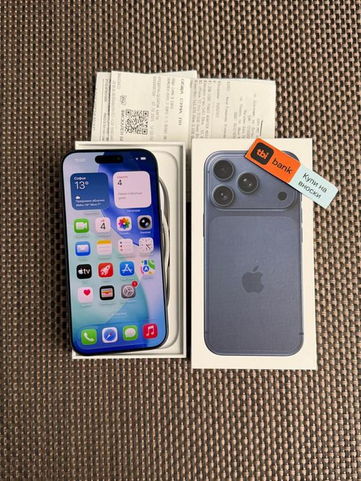 НОВ! *ЛИЗИНГ* iPhone 17 Pro 256Gb Deep Blue 24М ГАРАНЦИЯ