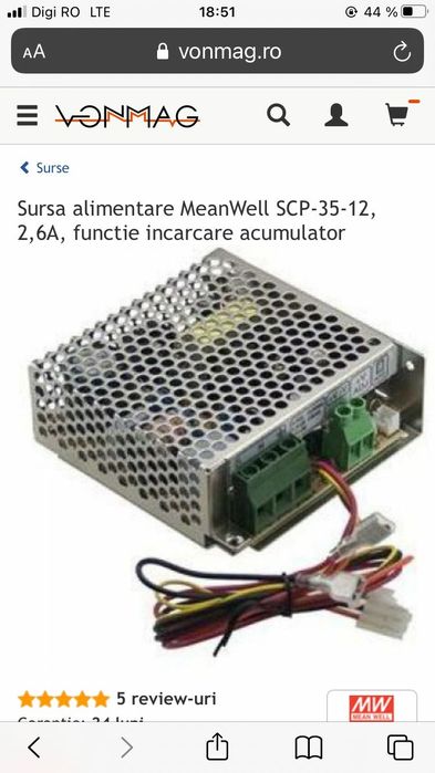 Sursa alimentare 12V. SCP 35 12