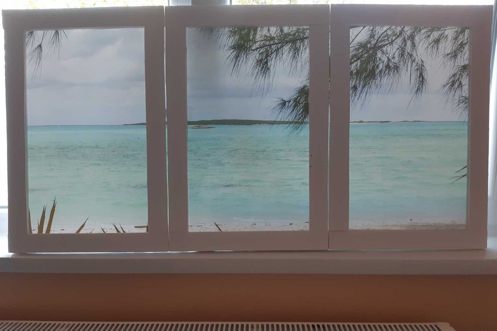 tablou unicat handmade fereastra falsa