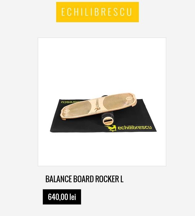 Placa de echilibru din lemn Echilibrescu