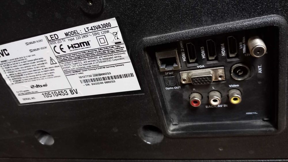 JVC LT-43VA3000 Smart Android 4K UltraHD - 250лв. само лично предаване