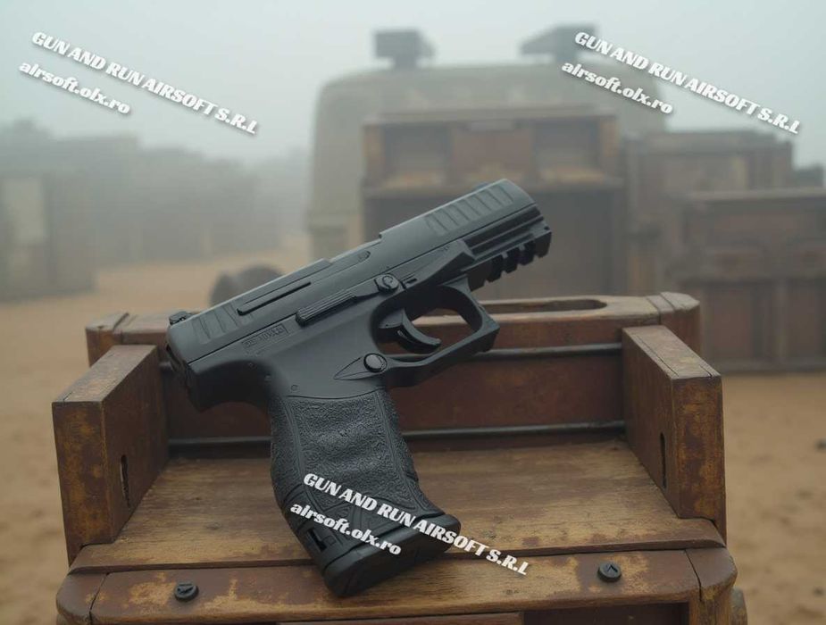 PISTOL PPQ Modificat! (10 Butelii Co2+100 Bile) ~ 20 JOULI++ Gaz Pusca