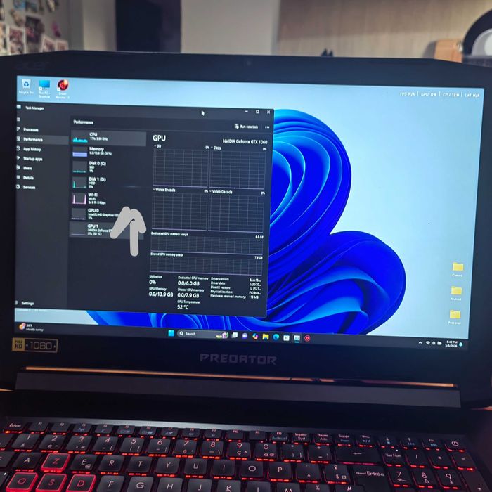Laptop Gaming gtx 1060 i7 gen7