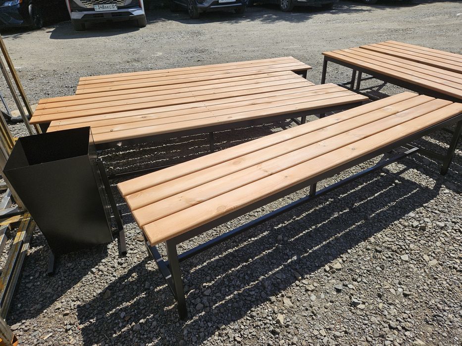 Скамья парковая без спинки