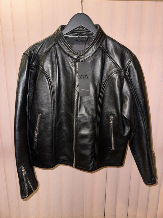 Дамско кожено яке ZARA