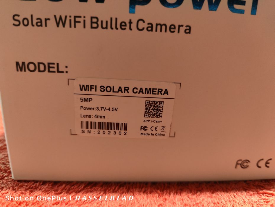 Соларна камера 5 мегапиксела чисто нова не употребявана две батерии 18