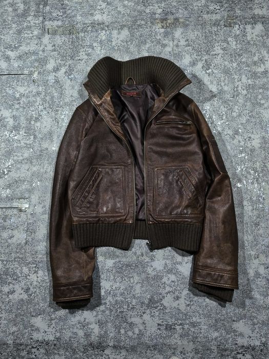 Geaca Brown Patina Leather