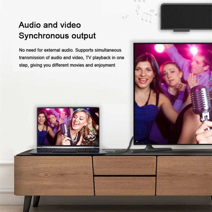 Adaptor DisplayPort DP la HDMI convertor video suporta audio 4K