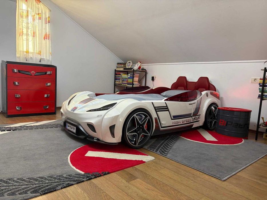 Mobila camera copii Champion Racer GTI WHITE