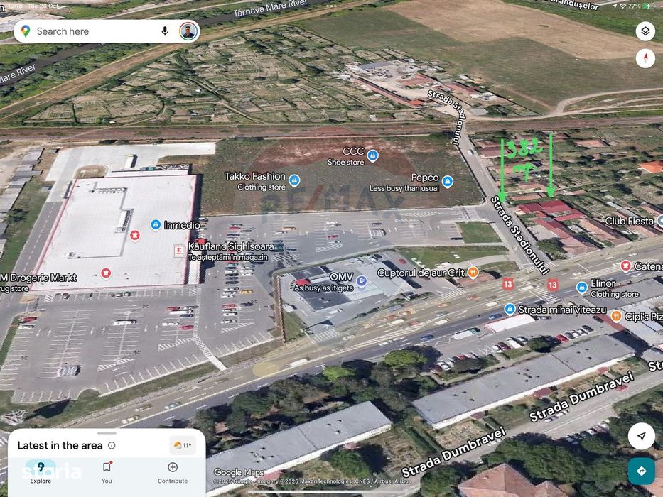 Teren cu cladire pretabil spatiu comercial Sighisoara