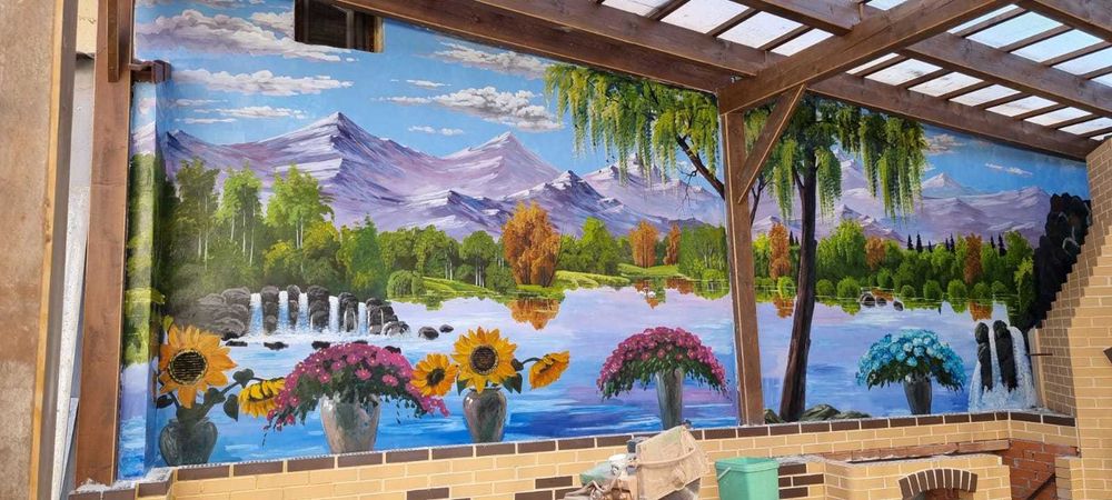 pictura pe perete 3d,tablou portrete după poza,caricaturi