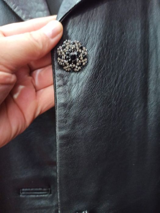 Пиджак женский натуральный кожа 100%