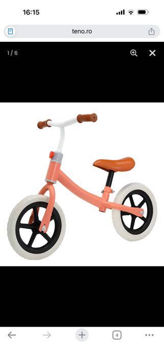 Bicicleta fara pedale copii, inaltime reglabila, bicicleta  echilibru
