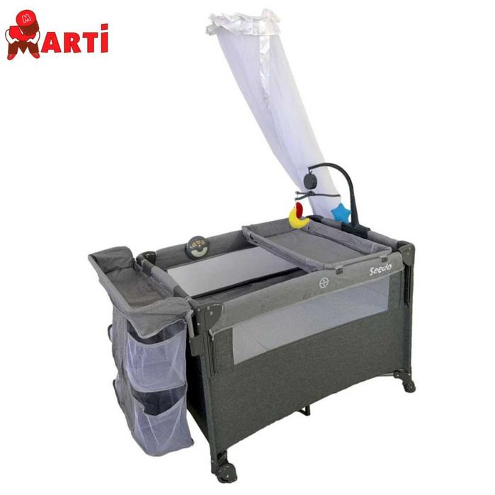 Новая детская кроватка-манеж, yangi detskiy bolalar uchun krovat-manej