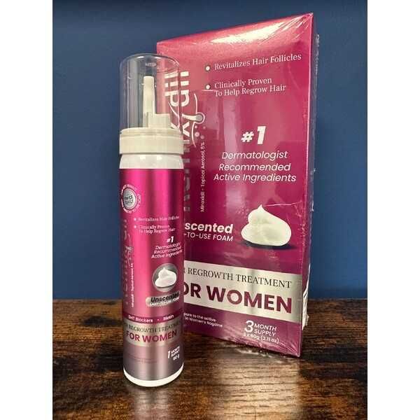 Spuma pentru Femei, Remixidil, Minoxidil 5%, 1 luna aplicare
