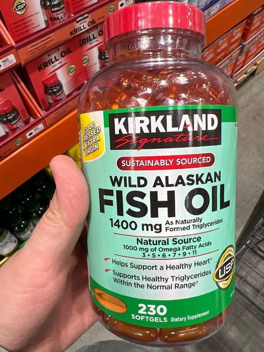 Kirkland Signature Wild Alaskan Fish Oil 1400 мг