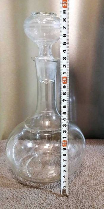 Стъклени ретро чаши, сервизи, гарафа