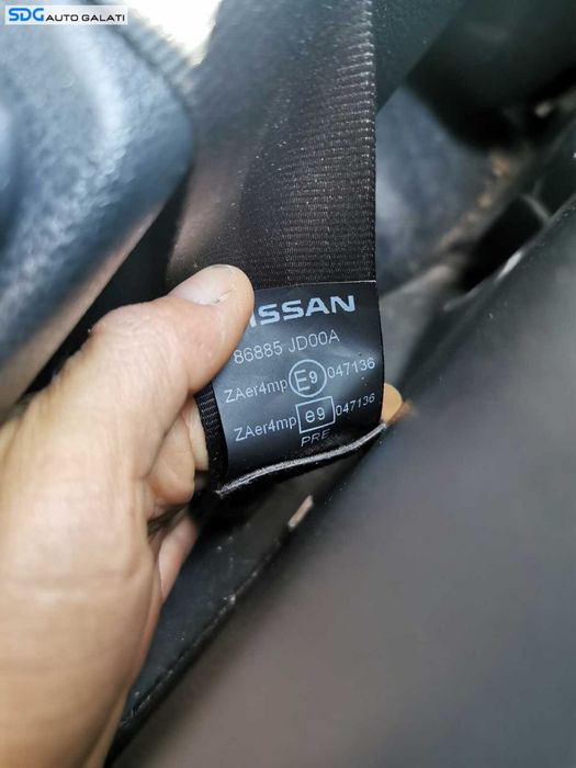 Centura Siguranta Stanga Fata Sofer Nissan Qashqai 2007 - 2013 Cod 86885-JD00A 86885JD00A [C1106]