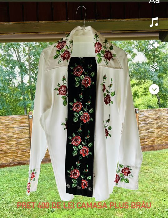 Vând 5 camași barbateasca folclorica marime 42 sau xl