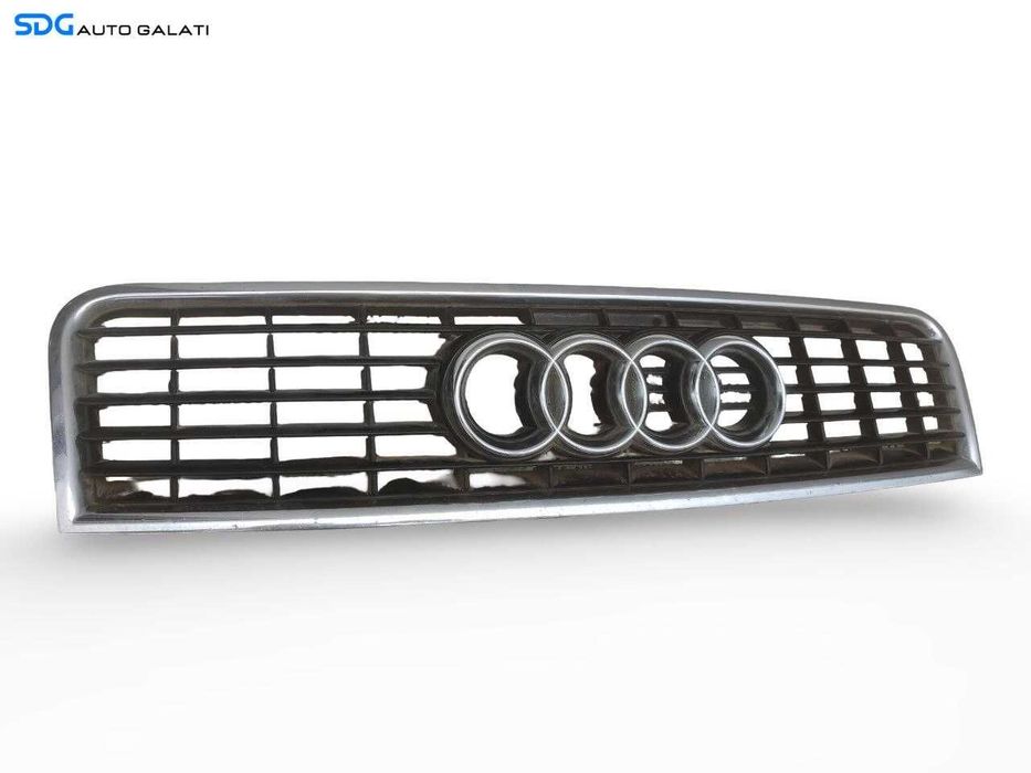 Grila Centrala cu Sigla Emblema de pe Bara Spoiler Fata Audi A4 B6 2001 - 2005 Cod 8E0853651F [A1124]
