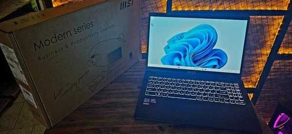Ноутбук MSI Modern 15, Core i5-1235U, DDR4,8GB,SSD 512GB, 15.6 FHD IPS