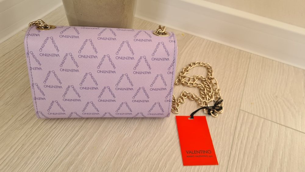 Дамска виолетова чанта Valentino