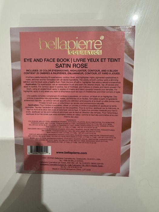 BELLAPIERRE палитра за лице и очи . Нова !
ПАЛИТРА ЗА ЛИЦЕ И ОЧИ - SAT