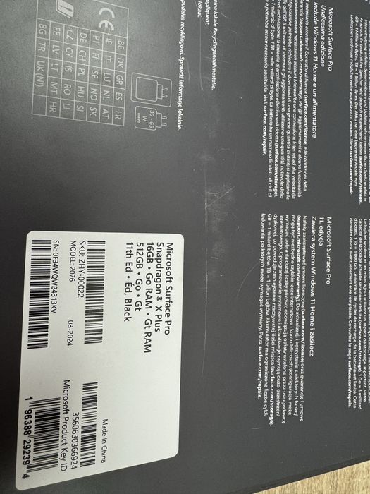 Microsoft surface pro 11 snapdragon arm