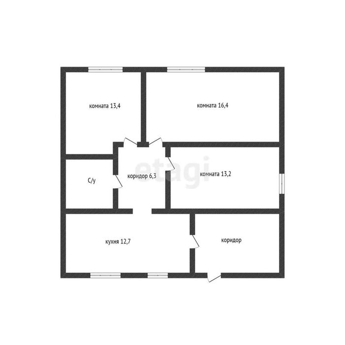 Продается дом 1/2  п. Мичурино
