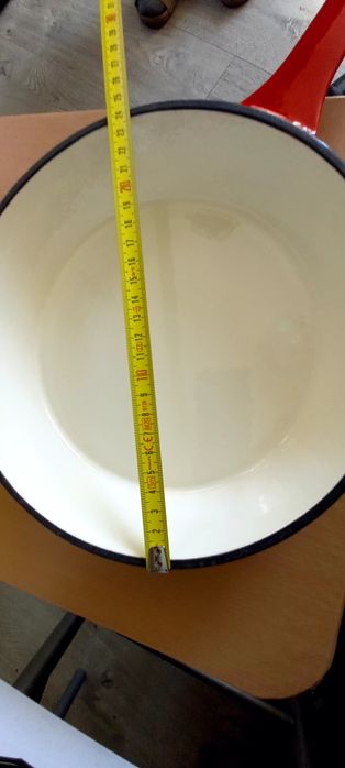 Tigaie gril  fontă emailata 24 cm /Promo 125 lei