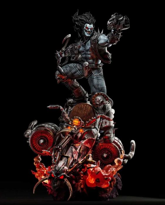 DC LOBO THE MAIN MAN-  ЛОБО ловецът на глави статуя