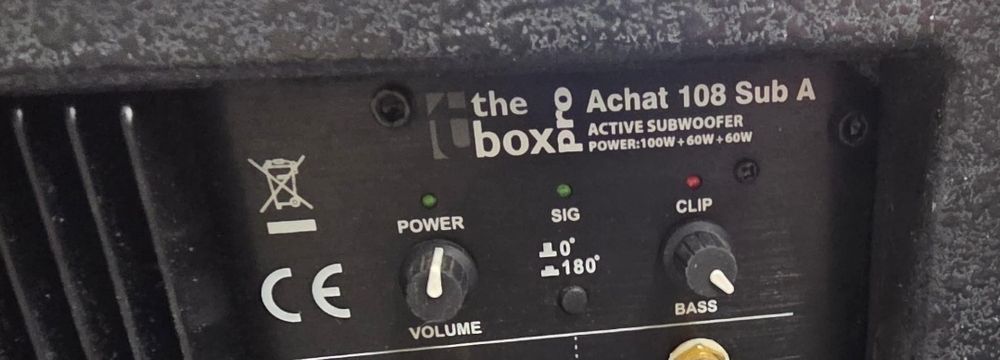 Subwoofer activ the box boxe